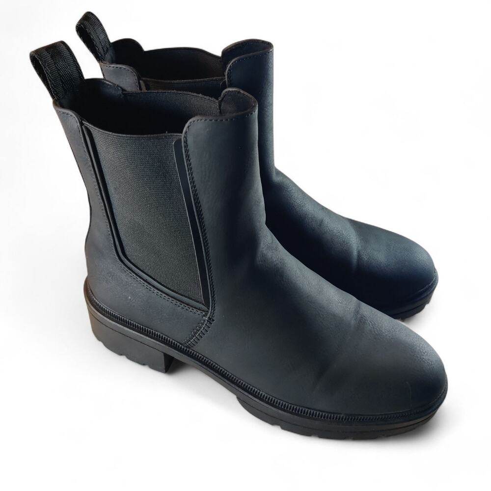 Rocket Dog Women's Heyday Chelsea Boots Triple Black Size 11 * Read Desc.